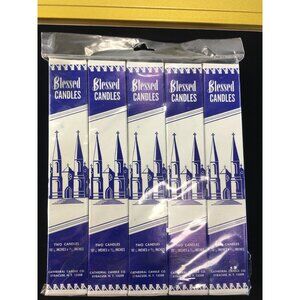 Vintage Blessed Prayer Candles NIB - Cathedral Candle Co. - Set of 10
